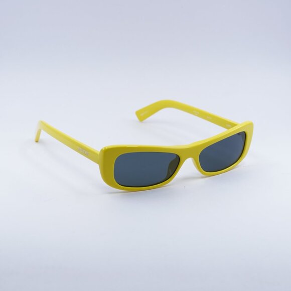 Jacquemus CAPRI JAC/55 C5 Sunglasses Yellow Rectangle Frame, Grey Lenses main image 8